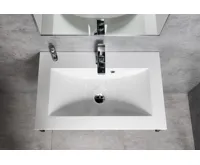 SAPHO YUKON umyvadlo, litý mramor, 80x45cm, bílá (5)