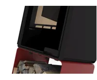 HS Flamingo Krbová kamna FLAMINGO DELUXE ® PENTAI, červená (21)