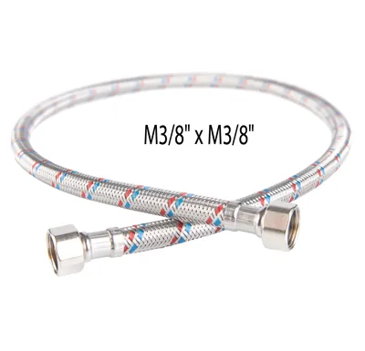 NOVASERVIS Nerezová hadička M3/8" x M3/8" -20cm - PWS95