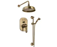 SAPHO KIRKÉ podomítkový sprchový set s pákovou baterií, 2 výstupy, bronz