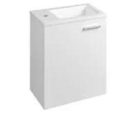 AQUALINE ZOJA skříňka s umyvadlem z litého mramoru 40x22 cm, bílá AQUALINE ZOJA skříňka s umyvadlem z litého mramoru 40x22 cm, bílá