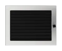 HS Flamingo Krbová mřížka 22x30 BASIC broušený chrom s žaluzií