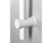 SAPHO Sprchová tyč, posuvný držák, kulatá, 700mm, bílá mat (4)