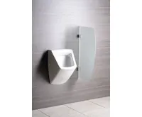 SAPHO Dělící stěna mezi urinály 40x80 cm, mléčné sklo (7)