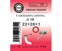 Hartman Sada č.  11: sada fíbr.těsn.ramínka baterie - 22x26x1 - 6x 1109 Hartman Sada č.  11: sada fíbr.těsn.ramínka baterie - 22x26x1 - 6x 1109