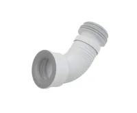 ALCAPLAST Flexi dopojení k volně stojícímu WC, 80–110 mm × 90–110 mm, délka 280–550 mm, PP, bílé A97
