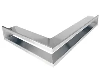 HS Flamingo Krbová mřížka OTEVŘENÁ rohová levá 60x40x6 cm, nerez