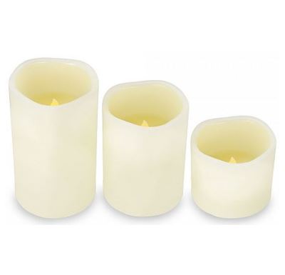 HomeLife Elektrické voskové svíčky LED 3 ks