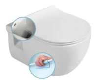 SAPHO BRILLA CLEANWASH závěsná WC mísa s bidetovou sprškou, Rimless, 36,5x53cm, bílá SAPHO BRILLA CLEANWASH závěsná WC mísa s bidetovou sprškou, Rimless, 36,5x53cm, bílá