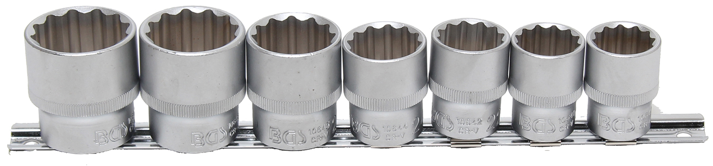 Bgs hlavice nástrčné 1/2", 12ti hranné 20-32 mm, 7 dílů