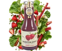 Nature NoTea s.r.o. Babiččin sirup Jahoda s rebarborou 0.5l