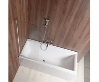 AQUALINE VILMA vanová zástěna 600x1400mm, chrom, čiré sklo AQUALINE VILMA vanová zástěna 600x1400mm, chrom, čiré sklo