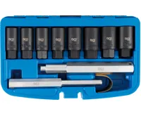 BGS Sada pro demontáž bezpečnostních šroubů ráfků, 10dílná