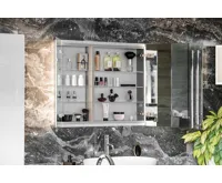 SAPHO INTEGRA zápustná galerka s LED osvětlením, 85x70cm (3)