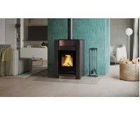 HS Flamingo Krbová kamna AQUAFLAM VARIO ® KALMAR 11kW hnědá - sametová (teplovzdušná verze) (17)