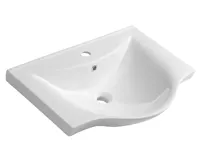 AQUALINE ZARA 65 keramické umyvadlo nábytkové 64,5x46cm, bílá AQUALINE ZARA 65 keramické umyvadlo nábytkové 64,5x46cm, bílá