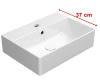 GSI KUBE X keramické umyvadlo 50x37cm, bílá ExtraGlaze GSI KUBE X keramické umyvadlo 50x37cm, bílá ExtraGlaze