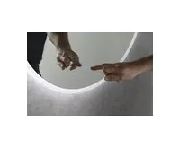 AQUALINE URSA kulaté zrcadlo s LED osvětlením ø 60cm, dotykový senzor, stmívatelné (1)