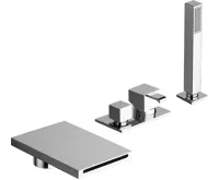 SAPHO QM tříprvková baterie na okraj vany, Follow me, chrom SAPHO QM tříprvková baterie na okraj vany, Follow me, chrom