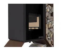 HS Flamingo Krbová kamna FLAMINGO DELUXE ® KAMPA pravá, hnědá - sametová (20)