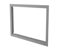 HS Flamingo Krycí rámeček krbové vložky FLAMINGO X15, 46 mm, šedý HS Flamingo Krycí rámeček krbové vložky FLAMINGO X15, 46 mm, šedý