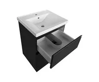 AQUALINE ALTAIR umyvadlová skříňka 52x72,5x45cm, černá mat (1)