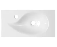 SAPHO AQUA umývátko 50,5x25cm, litý mramor, bílá (6)