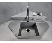 Samostatné pneutlačítko kulaté Lesklý chrom (8)