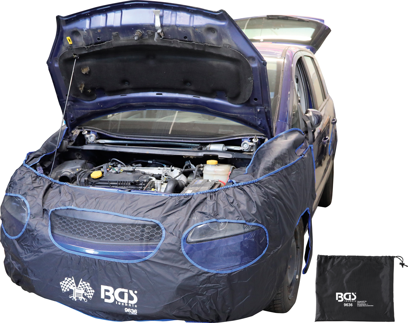 Bgs plachta přední ochranná pro osobní automobily