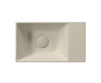 GSI KUBE X keramické umývátko 40x23cm, bez otvoru, pravé/levé, creta mat (3)