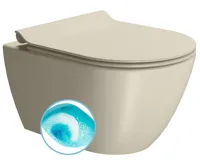 GSI PURA závěsná WC mísa, Swirlflush, 36x50cm, creta dual-mat