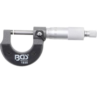 BGS Mikrometr  0 - 25 mm, v dřevěné kazetě