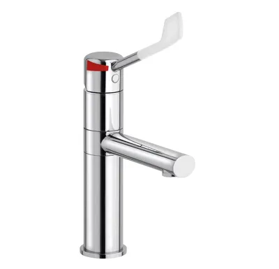 SAPHO LEA stoj. um. baterie vysoká, otočná hubice, lékařská páka, chrom