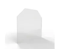 HS Flamingo Sklo pod kamna - Šestihran 1000x1000 mm / 6 mm (1)