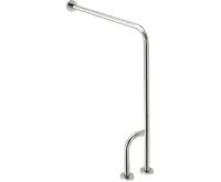 SAPHO HANDICAP opěrné madlo LEVÉ 800x850mm, nerez lesk