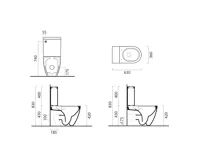 GSI PURA WC kombi, Swirlflush, spodní/zadní odpad, creta dual-mat (4)