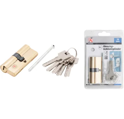 BGS Zámek cylindrický mosaazný, 70 mm