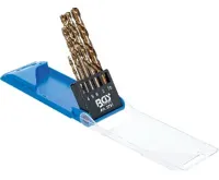 BGS Vrtáky HSS 3,0 - 10,0 mm, titan, levotočivé (1)