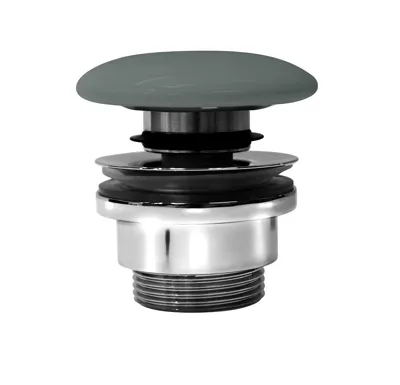 GSI GSI umyvadlová výpust 5/4“, click-clack, keramická zátka, 5-65mm, agave mat