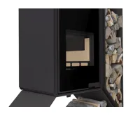 HS Flamingo Krbová kamna FLAMINGO DELUXE ® KAMPA pravá, černá (19)