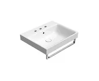 GSI NUBES keramické umyvadlo 60x50cm, broušená spodní hrana, 3 otvory, bílá ExtraGlaze (1)