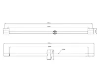 SAPHO Sprchová tyč, posuvný držák, kulatá, 1000mm, chrom (2)