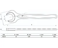 BGS Klíč plochý 55,0 mm, jednostranný (1)