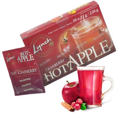 Lynch Foods Hot Apple - Horká brusinka sáček 10x23g AKCE