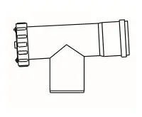 ALMEVA STARR revizní T-kus se změnou směru 250mm