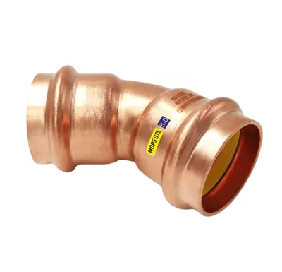 CU lisovací koleno 45° 9041 - 35 - pro topení i rozvod plynu F/F