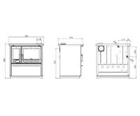 PLAMEN Sporák na tuhá paliva s teplovodním výměníkem TERMO GLAS - L hnědý (11)