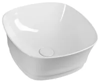 SAPHO IDEA keramické umyvadlo na desku 42x42cm, bílá