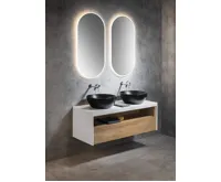 SAPHO VIERA umyvadlová skříňka 120x44x50cm, bílá mat/dub Alabama (3)