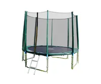 GoodJump 4UPVC zelená trampolína 305 cm s ochrannou sítí + žebřík + krycí plachta